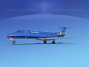 embraer erj 3D model