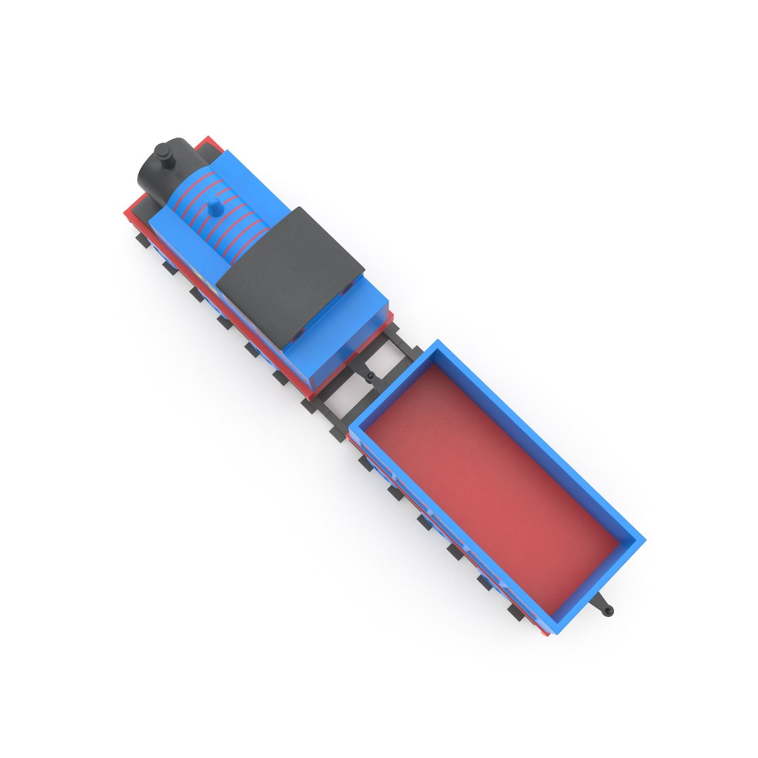 Free Toy Train 3d Model