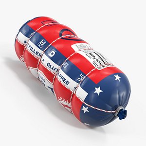 Sausage Bandaged with String 3D Model