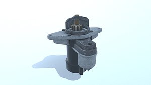 old starter 3D model