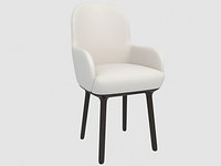 Beetley Small Bridge Wooden Legs Armchair
