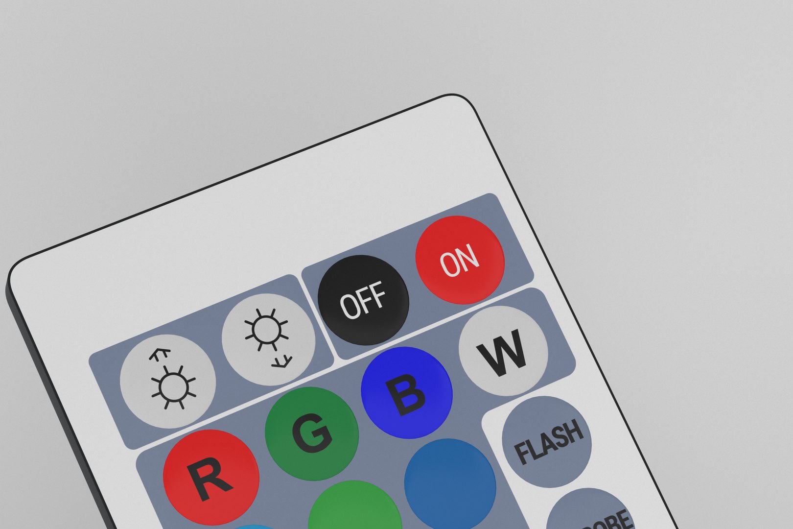 RGB Light Remote Control 3D - TurboSquid 1869714