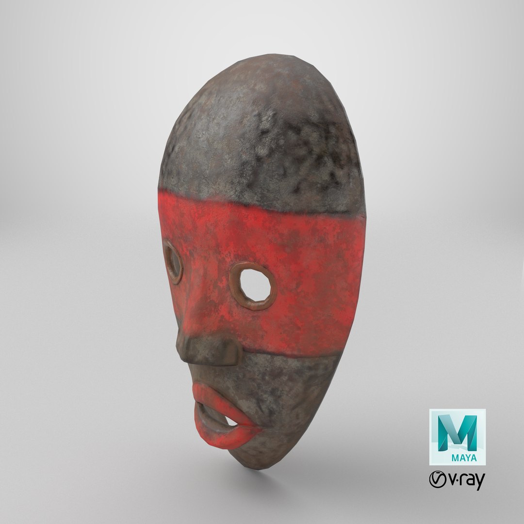 African Mask 3D model https://p.turbosquid.com/ts-thumb/F2/8TeflQ/83/stemcell_maya_vray_render/png/1773679225/1920x1080/fit_q87/203391bc0a54ff32f09cbda3ff1462f02871242e/stemcell_maya_vray_render.jpg