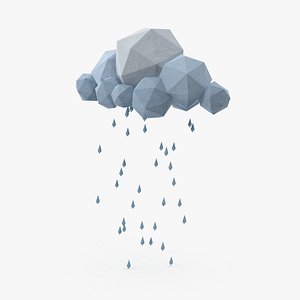 Low Poly Storm Cloud 1
