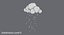 Low Poly Storm Cloud 1