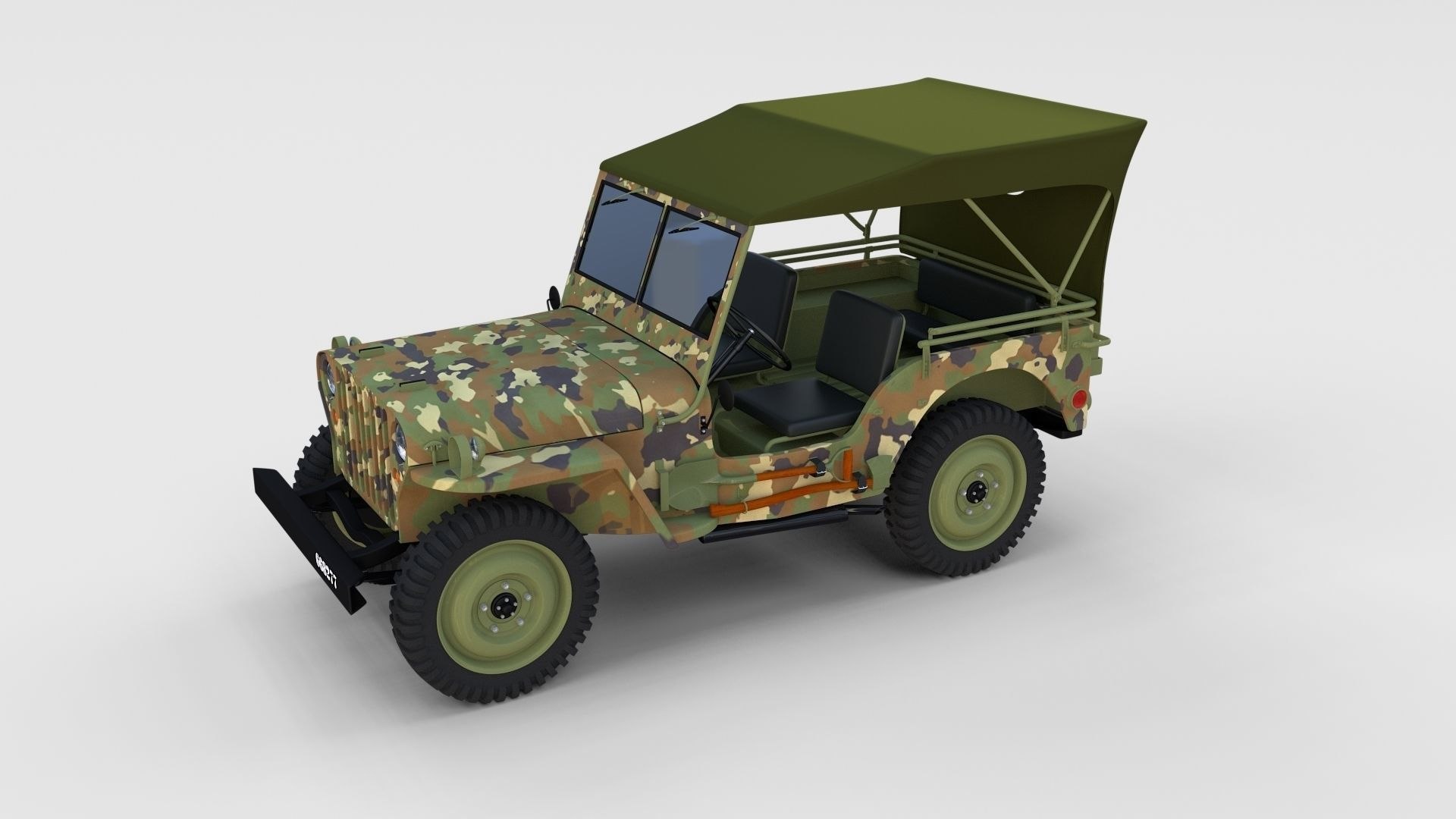 Military Jeep Willys Obj