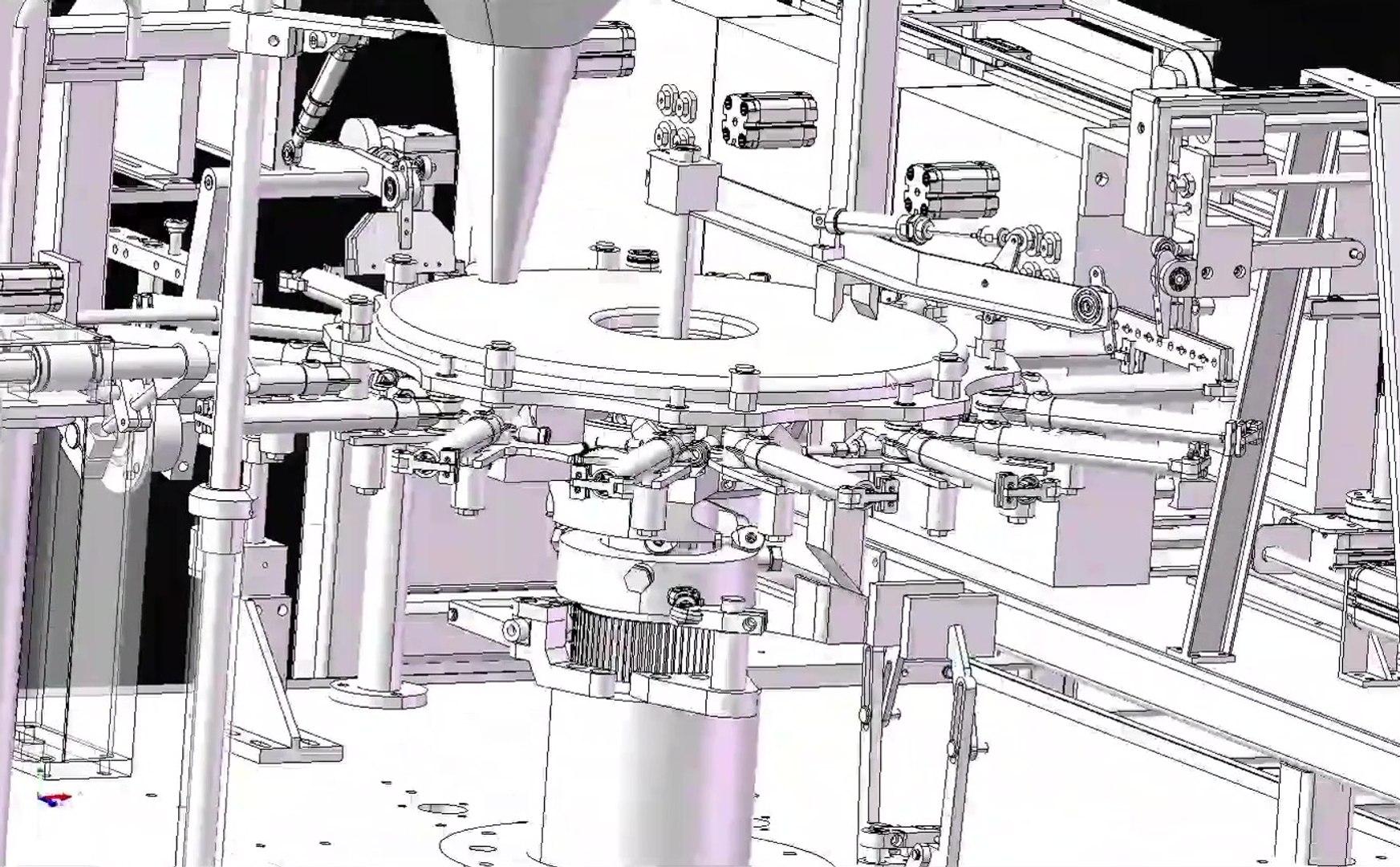 3D Model Automatic Stand-Up Pouch Packaging Machine Rotary Retort ...