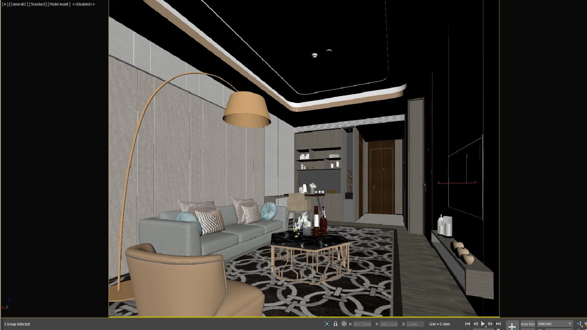 58- Modern Luxury Living Room 3D Model - TurboSquid 2026411