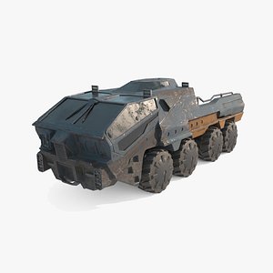Future sci-fi soldier robots model