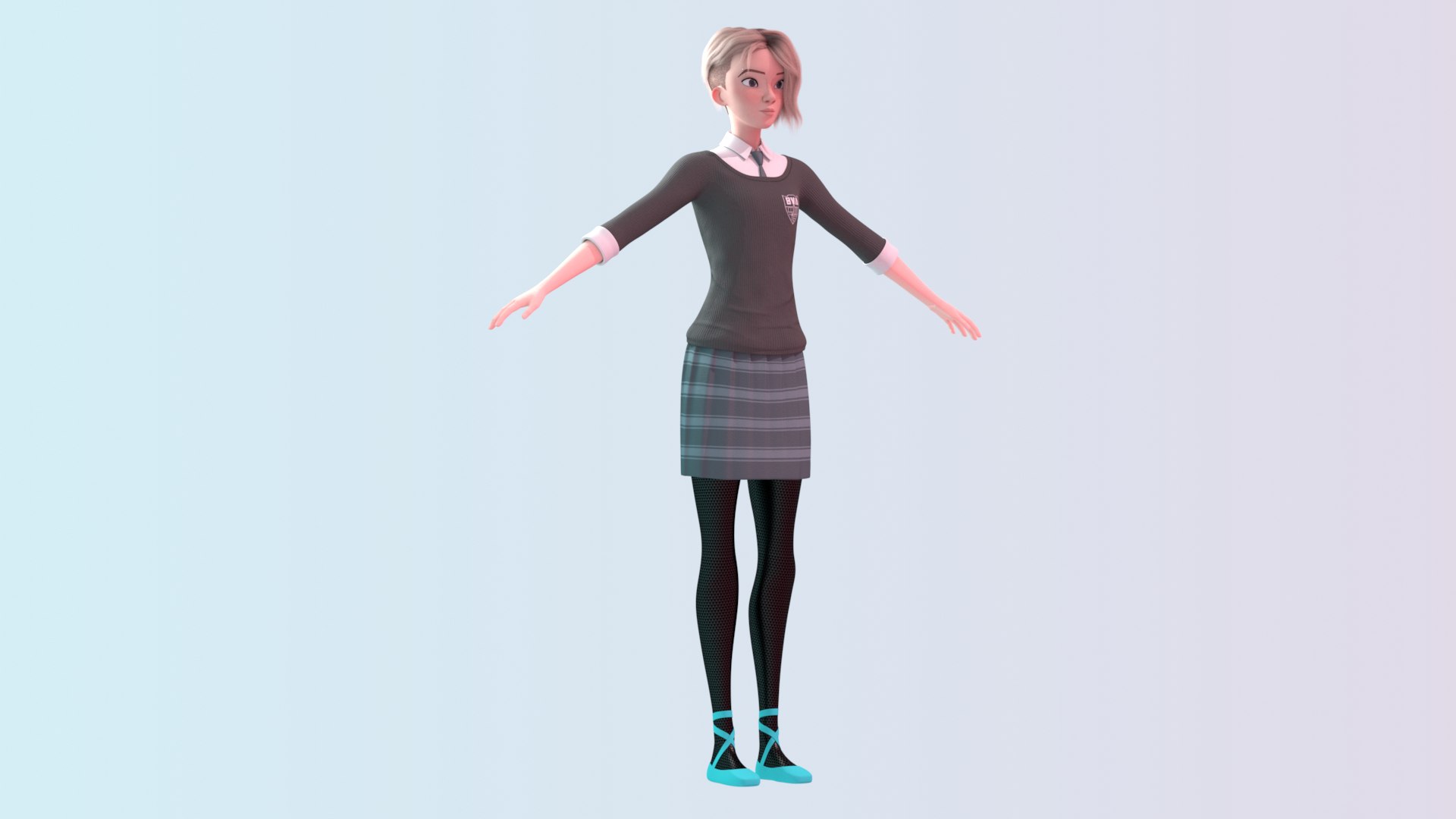 Gwen Stacy Spider 3D Model - TurboSquid 1485951