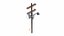Countryside Electric Pole With Light Low-poly PBR
