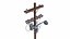 Countryside Electric Pole With Light Low-poly PBR