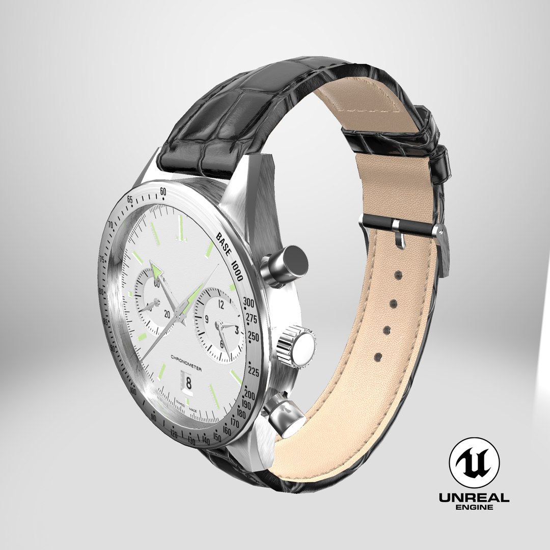 Chronometer Watch Closed Leather Bracelet White Dial 3D model https://p.turbosquid.com/ts-thumb/F2/Yb3qMv/YR/stemcell_unreal_render/png/1725542550/1920x1080/fit_q87/55f1128ec0475d00ccd2d62521e7d6ddb18cff56/stemcell_unreal_render.jpg