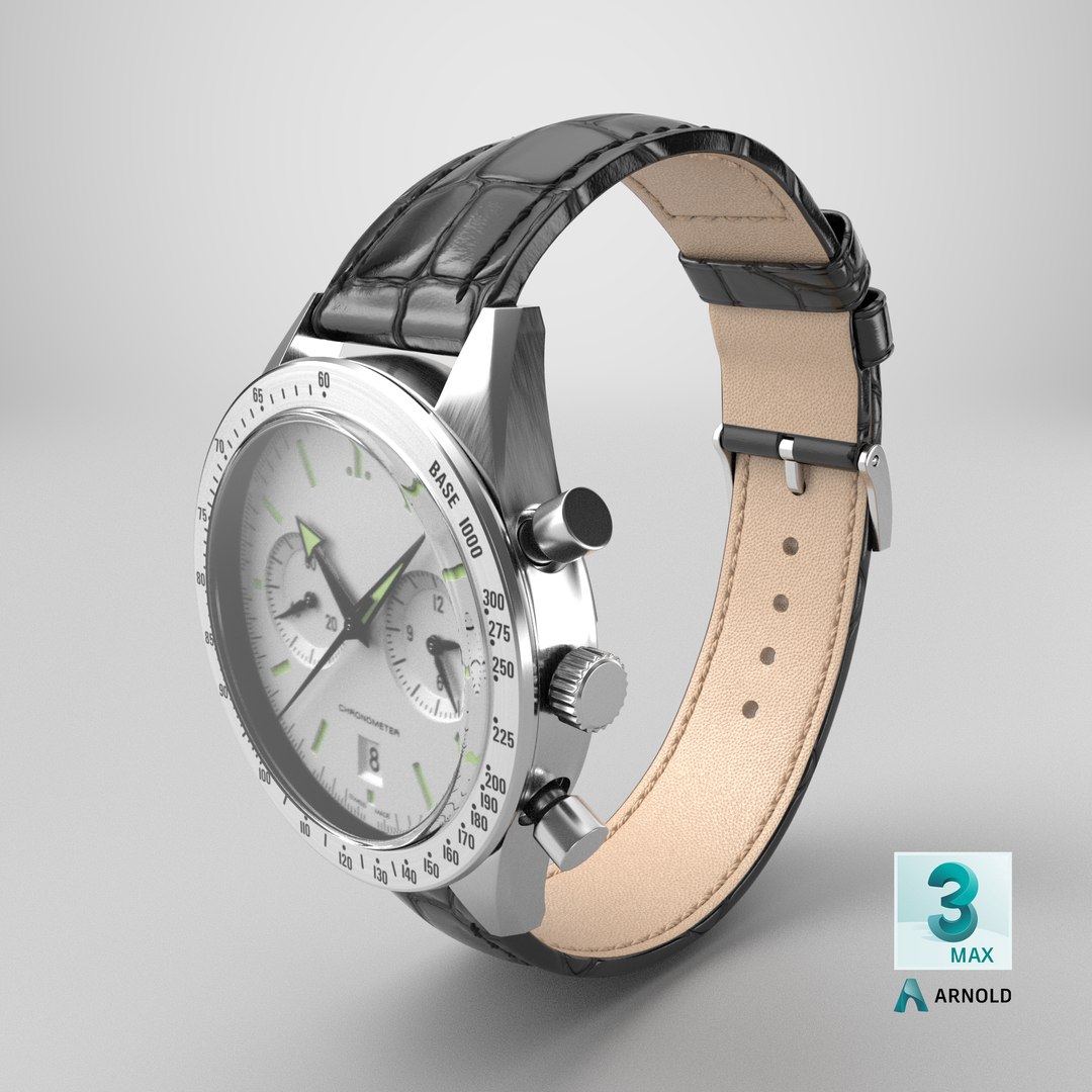 Chronometer Watch Closed Leather Bracelet White Dial 3D model https://p.turbosquid.com/ts-thumb/F2/Yb3qMv/aG/stemcell_max_arnold_render/png/1725542549/1920x1080/fit_q87/811c74db91c3d8db2982eed15a8a692e6fe9cea7/stemcell_max_arnold_render.jpg