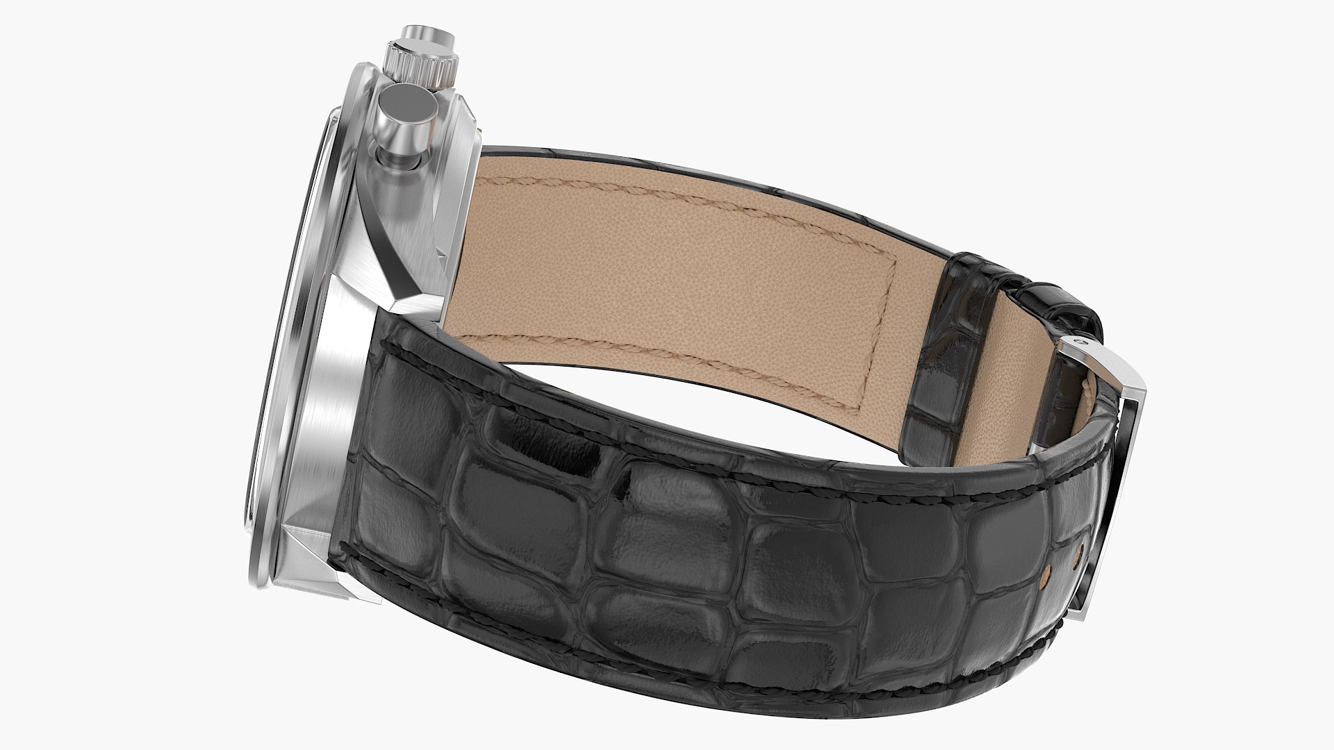 Chronometer Watch Closed Leather Bracelet White Dial 3D model https://p.turbosquid.com/ts-thumb/F2/Yb3qMv/lK/r4/png/1722804811/1920x1080/fit_q87/dcf59f7b556efd3d46027532821c33bb177af8d7/r4.jpg