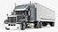 Heavy Duty Long Hood Truck with Semi Trailer