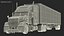 Heavy Duty Long Hood Truck with Semi Trailer