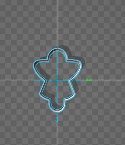 3d cookie cutter angel model