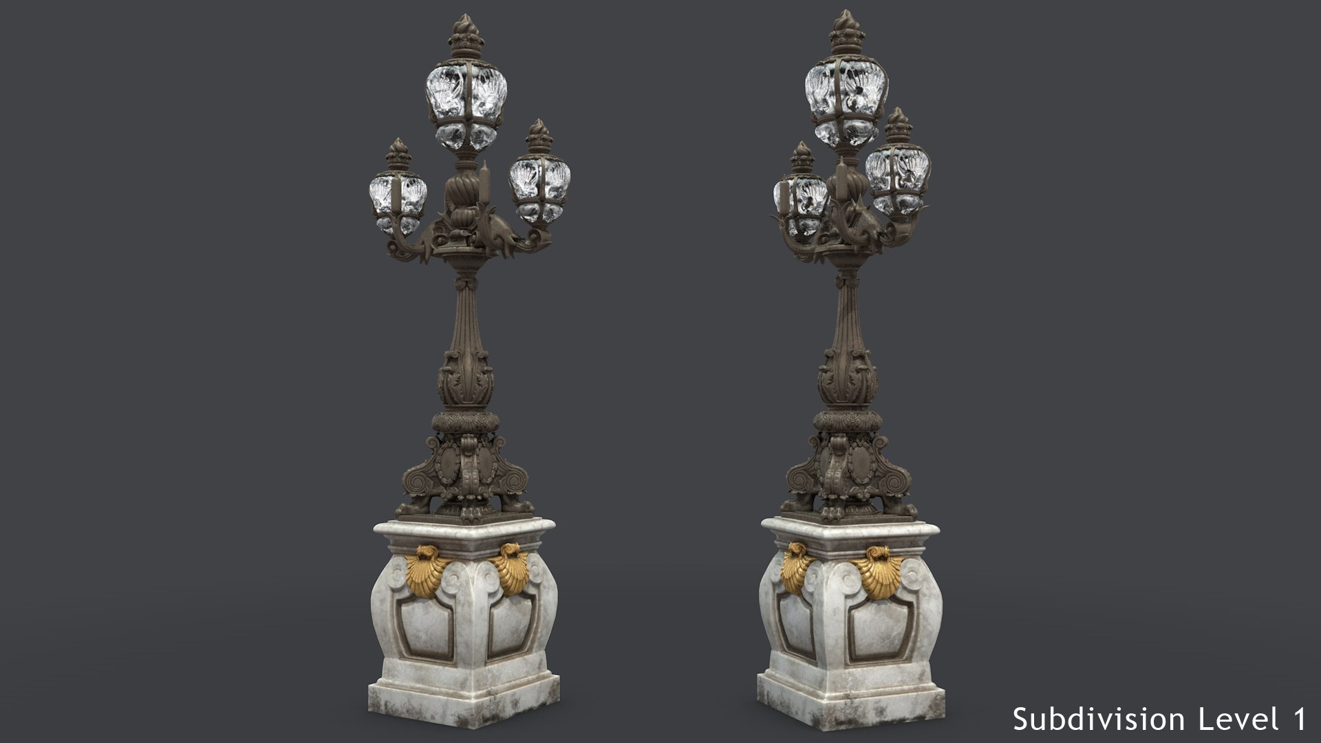 French Street Lamp model https://p.turbosquid.com/ts-thumb/F2/niAQbf/1v/fonar_sub/png/1672481956/1920x1080/fit_q87/2ff974160c92cb018da3a762ad5277ed01bcd915/fonar_sub.jpg