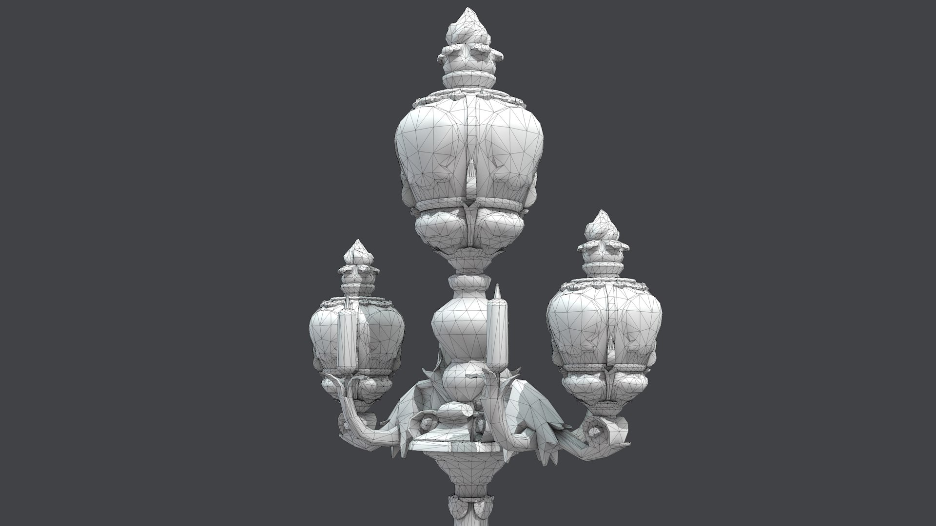 French Street Lamp Model - TurboSquid 2011254