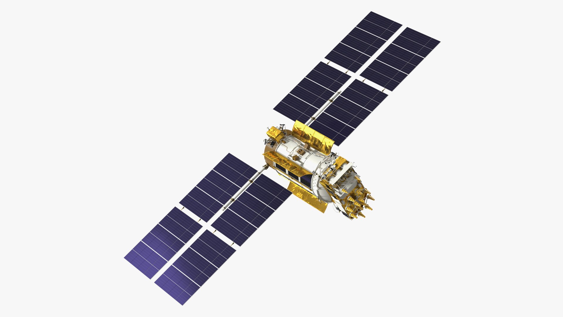 Satellite GLONASS-M 3D model preview