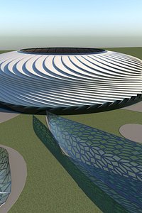 arena architectural stadium 3D model