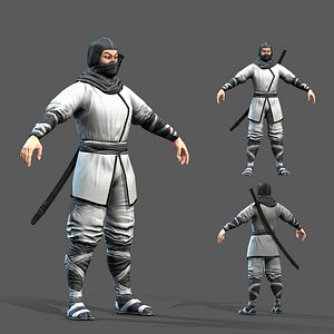 pbr character ninja 3D