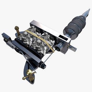 3D model tattoo shader machine