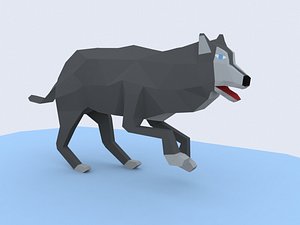 3D animation wolf