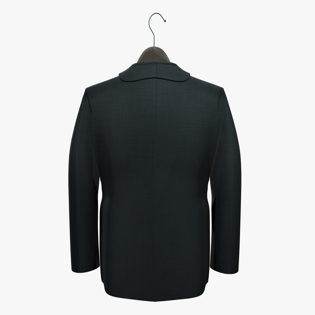 3d model grey jacket coat hanger