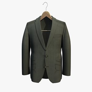 3d model grey jacket coat hanger