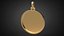 Jewelry pendant Medal blank P6 3D print model