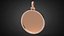 3D Jewelry pendant Medal blank P6 3D print model model