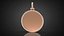 Jewelry pendant Medal blank P6 3D print model