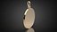 Jewelry pendant Medal blank P6 3D print model
