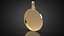 Jewelry pendant Medal blank P6 3D print model