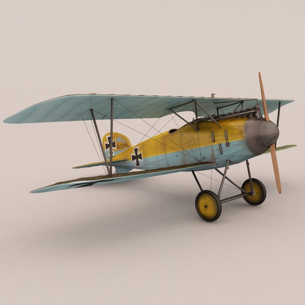 ww1 albatros diii fighter aircraft 3d model