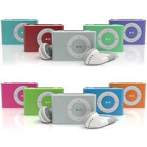 apple ipod shuffle 2g 3d model