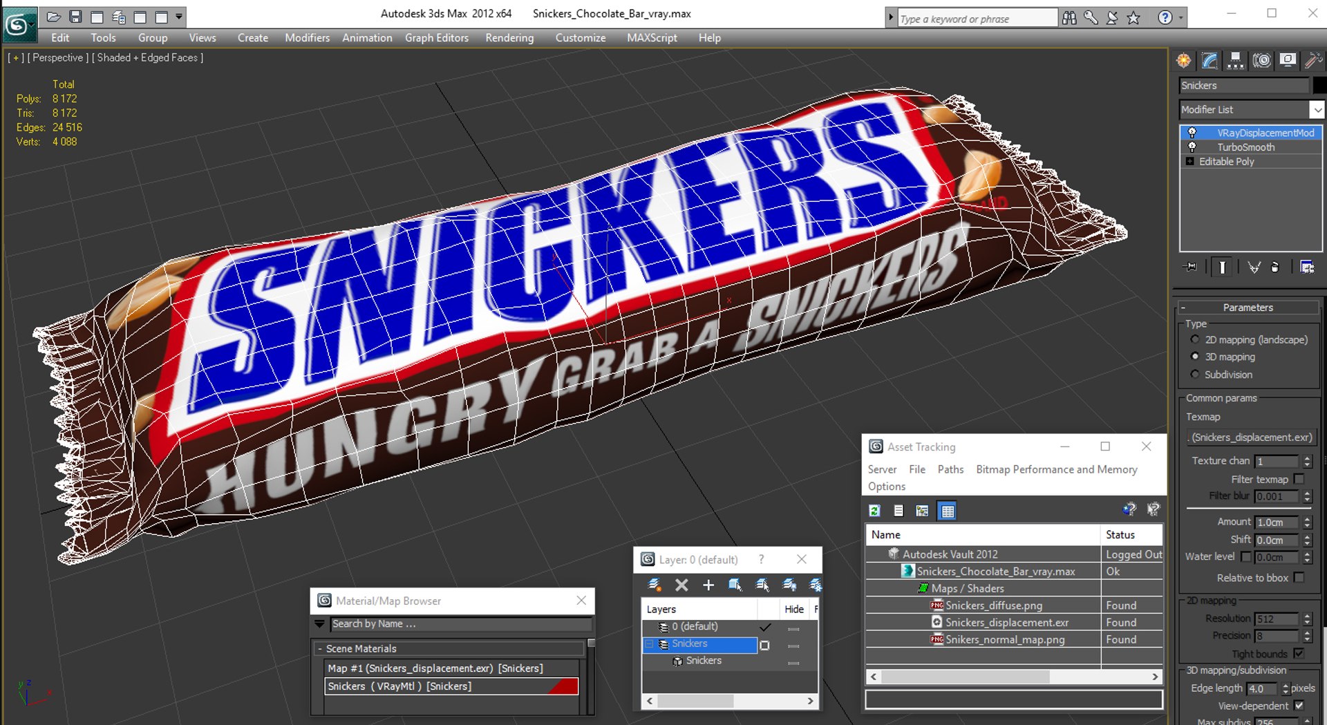 snickers chocolate bar 3D model https://p.turbosquid.com/ts-thumb/F3/7pZ0XE/3H2DLJqe/snickerschocolatebar3dsmodel017/jpg/1561040925/1920x1080/fit_q87/69ee10fda631aab23357d019459215094876ad67/snickerschocolatebar3dsmodel017.jpg