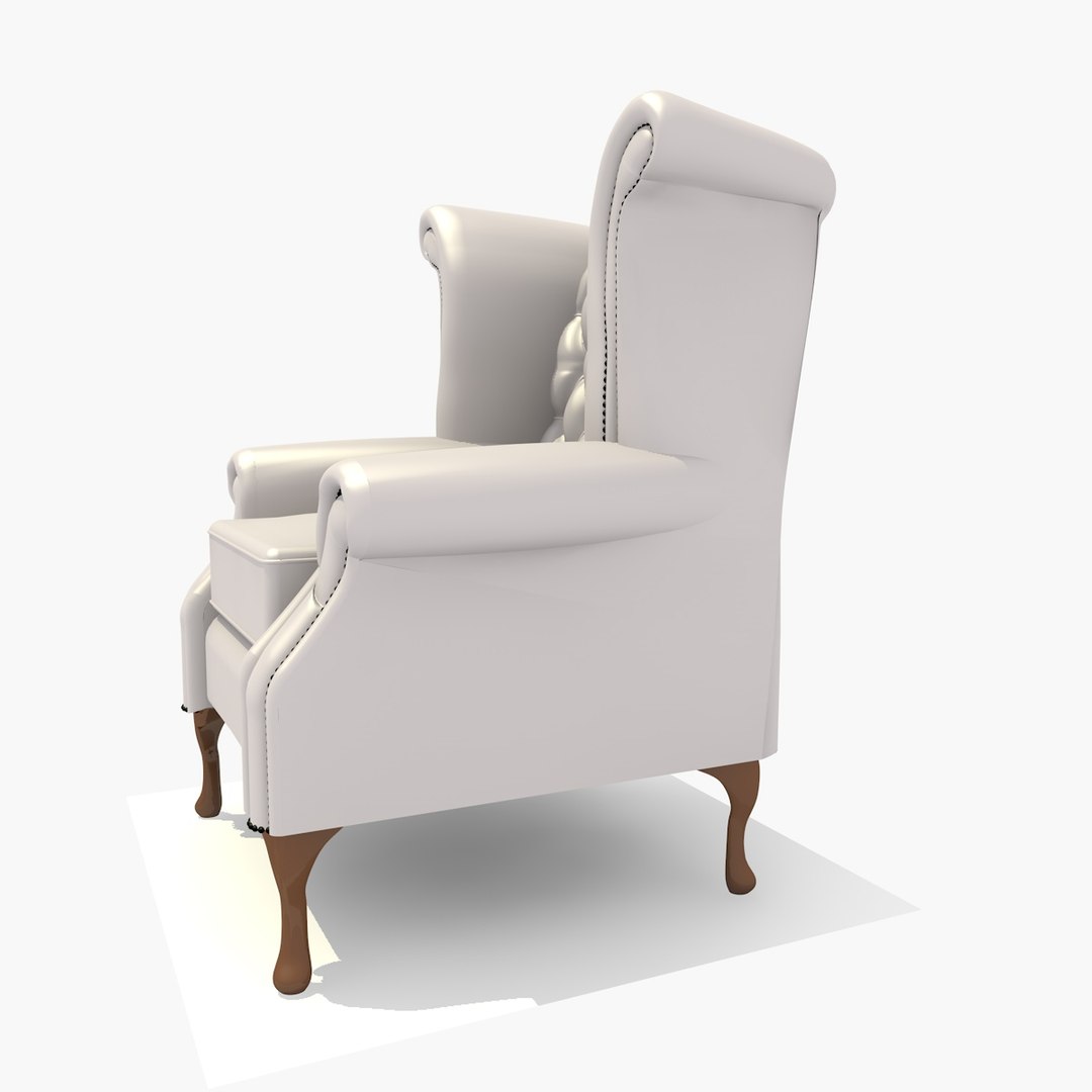 seater scroll chair texturing obj