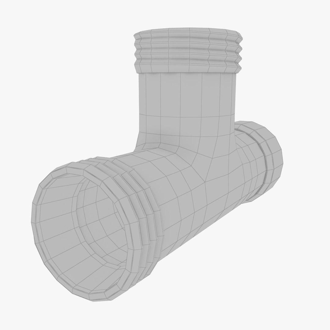 Pipe T Cross 3D Model - TurboSquid 1384892
