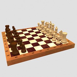 free classic chess 3d model
