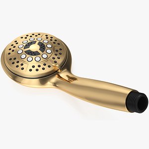 Gold Nozzles Dark Handheld Shower Head