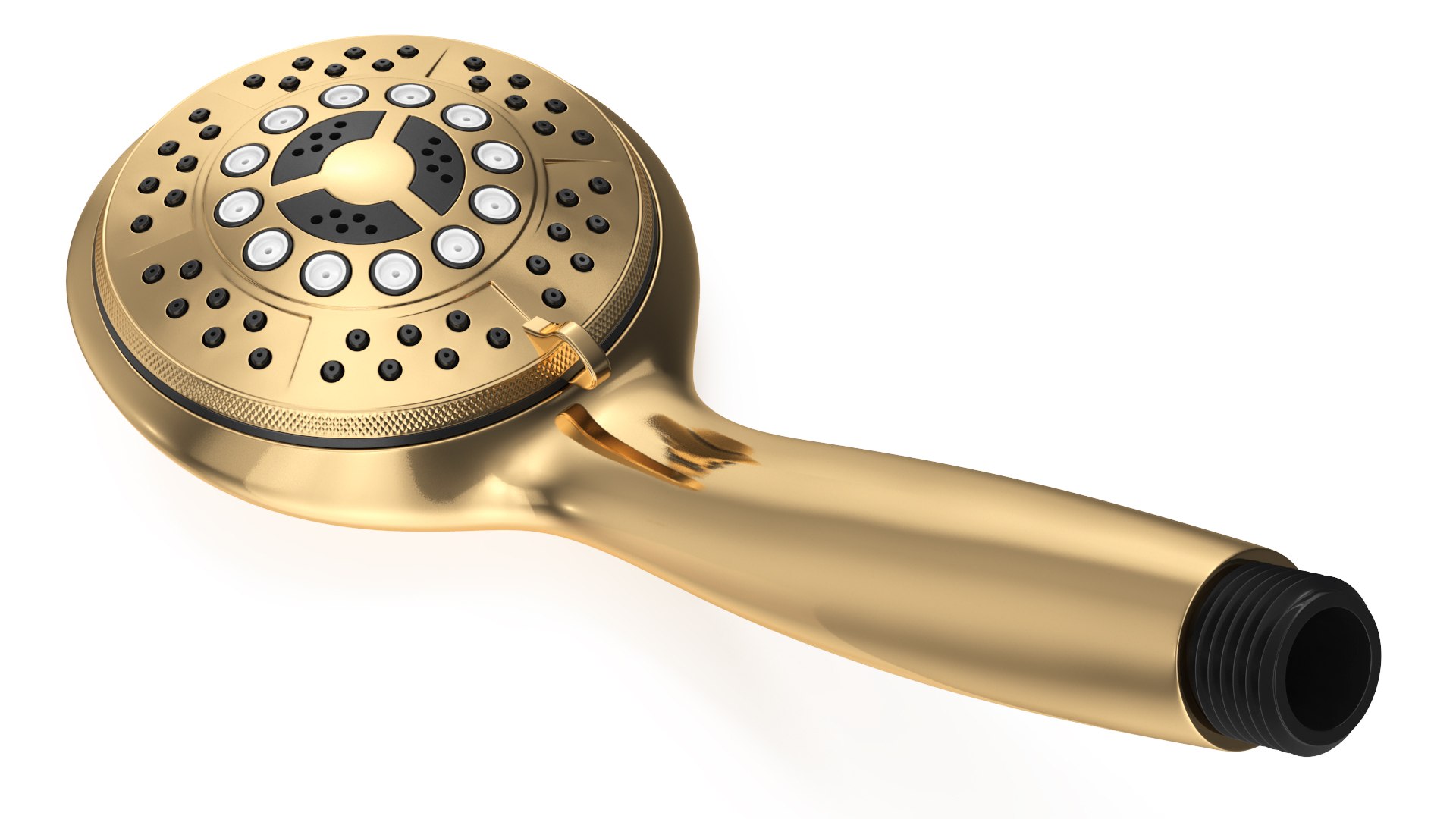 Gold Nozzles Dark Handheld Shower Head 3D model TurboSquid 2051085