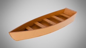Wooden Boat-E 3D