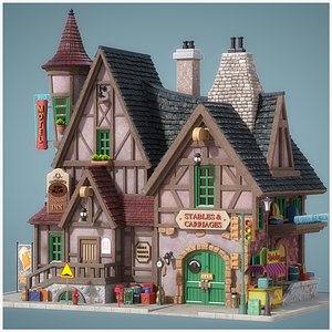 Cartoon House 25 3D model