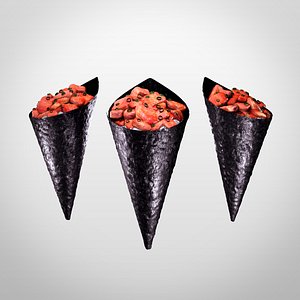 temaki salmon 3d model