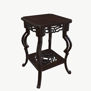 3D Stool flower pot model
