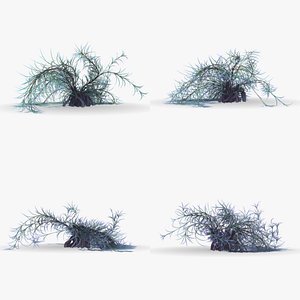 3D Alien plants set 002