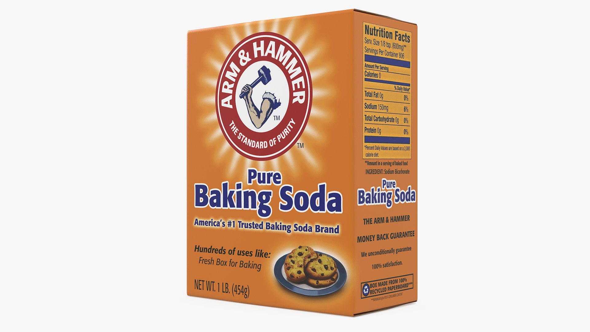 Baking Soda Package Arm and Hammer 3D model preview